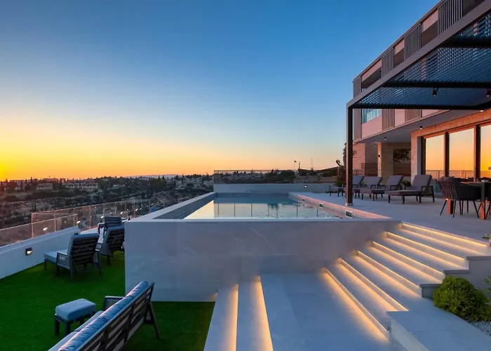 Incredible Six Bedroom Frontline 287 Aperion, Panoramic Sea Views, Aphrodite Hills Villa Kouklia